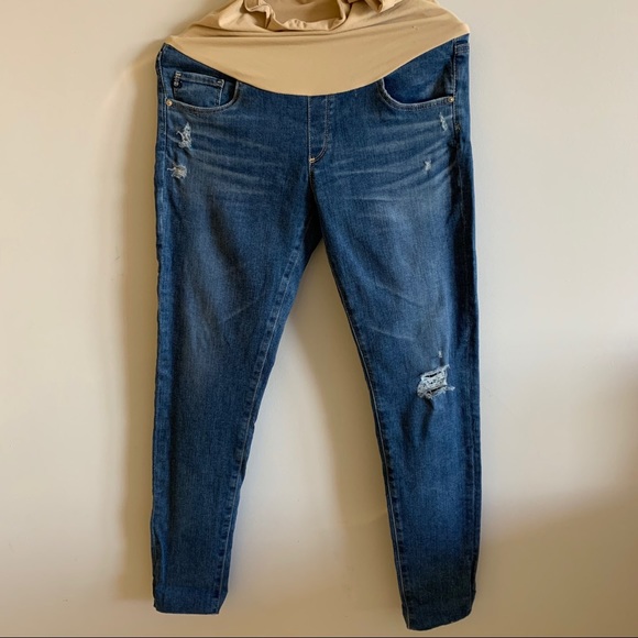 AG Distressed Maternity Jeans - Picture 9 of 13